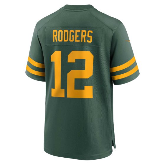 GB.Packers #12 Aaron Rodgers 50s Green Classic Game Stitched American Football Jerseys