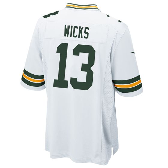 GB.Packers #13 Dontayvion Wicks White Game Jersey Stitched American Football Jerseys