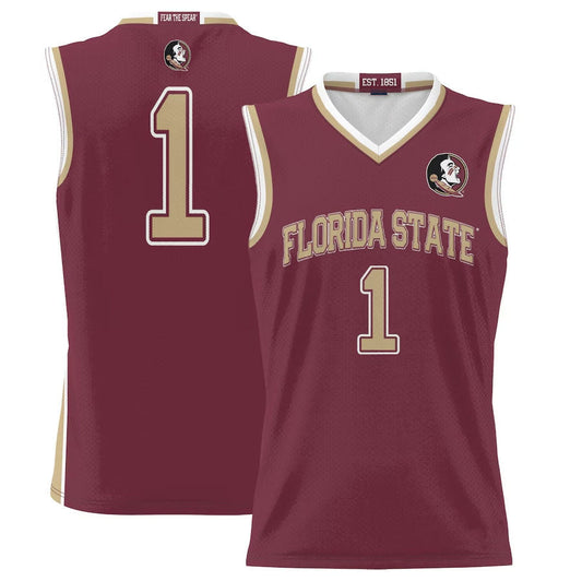 #1 F.State Seminoles GameDay Greats Lightweight Basketball Jersey - Garnet American College Jerseys