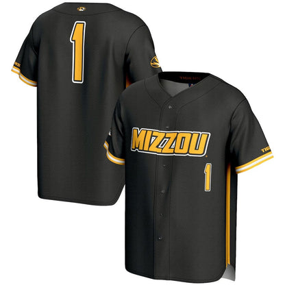 #1 M.Tigers GameDay Greats Lightweight Baseball Jersey - Black American College Jerseys