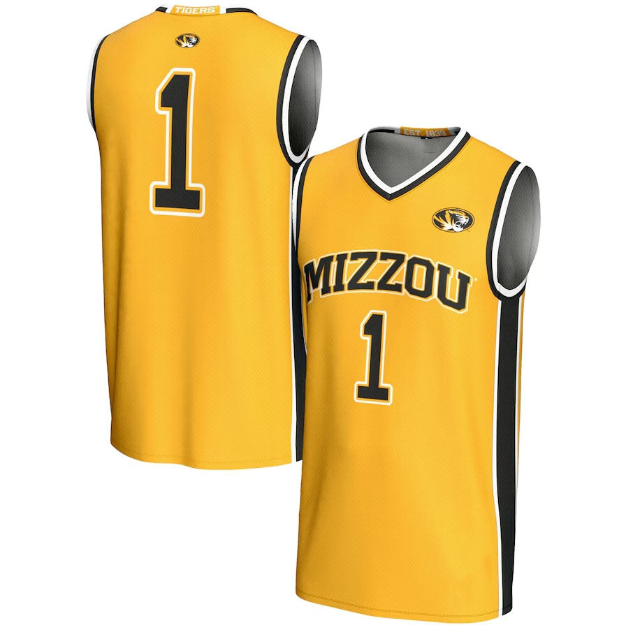 #1 M.Tigers GameDay Greats Lightweight Basketball Jersey - Gold American College Jerseys