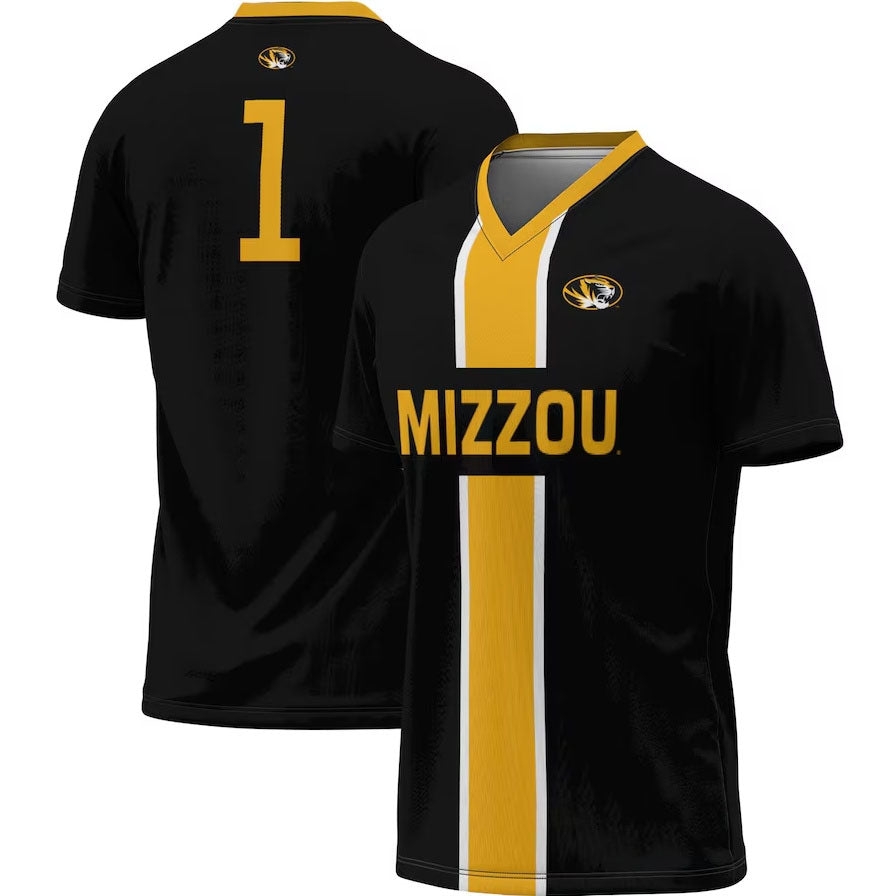 #1 M.Tigers ProSphere Unisex Lightweight Soccer Jersey - Black American College Jerseys