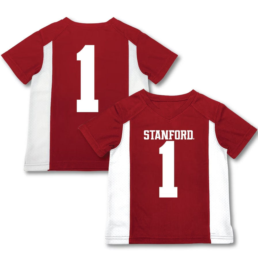 #1 S.Cardinal Garb Toddler Football Jersey - Cardinal American College Jerseys