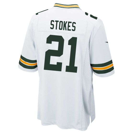 GB.Packers #21 Eric Stokes White Game Stitched American Football Jerseys