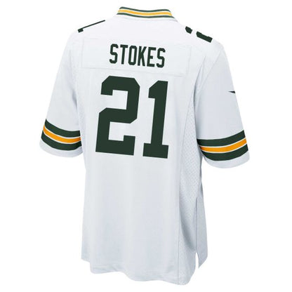 GB.Packers #21 Eric Stokes White Game Stitched American Football Jerseys