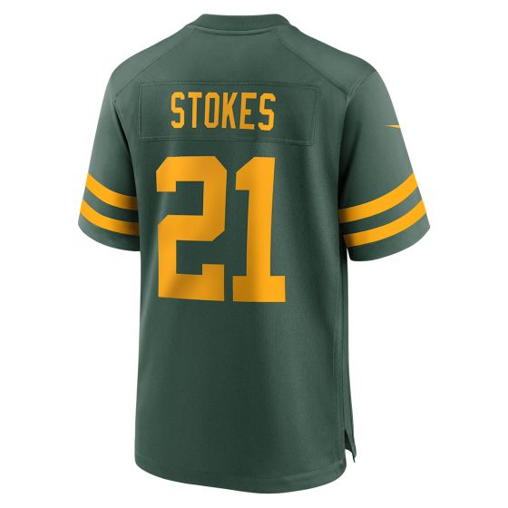 GB.Packers #21 Eric Stokes 50s Green Classic Game Stitched American Football Jerseys