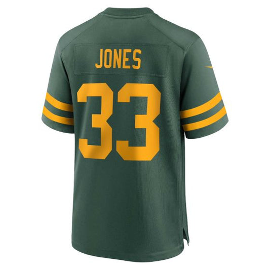 GB.Packers #33 Aaron Jones 50s Green Classic Game Stitched American Football Jerseys