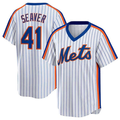 New York Mets #41 Tom Seaver White Home Cooperstown Collection Player Jersey Baseball Jerseys