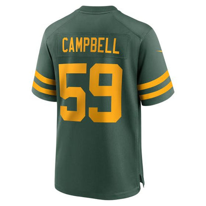 GB.Packers #59 Campbell 50s Green Classic Game Stitched American Football Jerseys