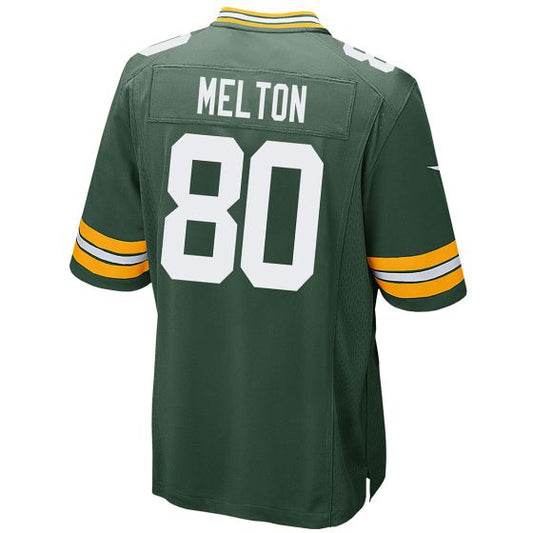 GB.Packers #80 Bo Melton Green Game Stitched American Football Jerseys