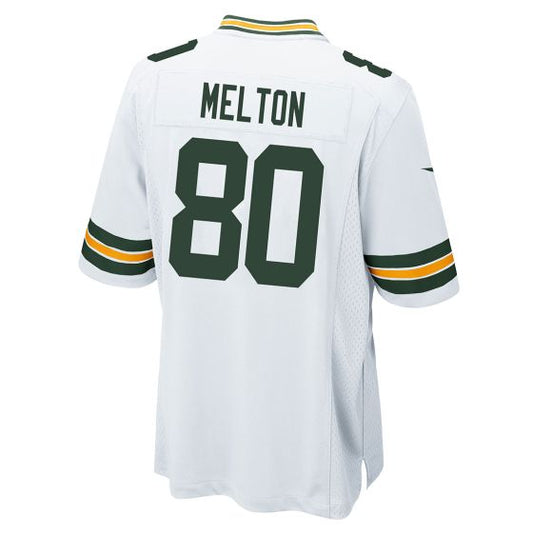 GB.Packers #80 Bo Melton White Game Stitched American Football Jerseys