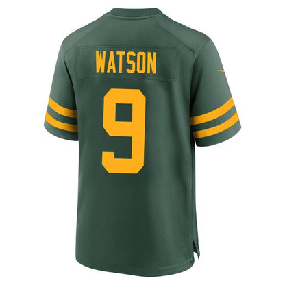 GB.Packers #9 Christian Watson 50s Green Classic Game Stitched American Football Jerseys