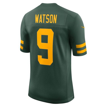 GB.Packers #9 Christian Watson Green 50s Classic Limited  Stitched American Football Jerseys