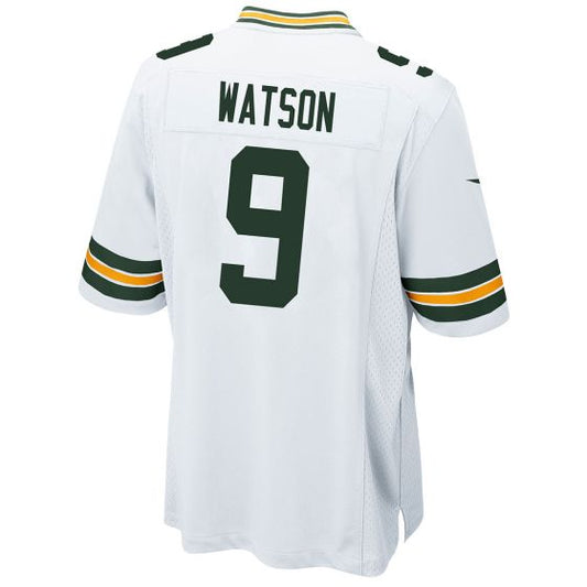 GB.Packers #9 Christian Watson White Game Jersey Stitched American Football Jerseys