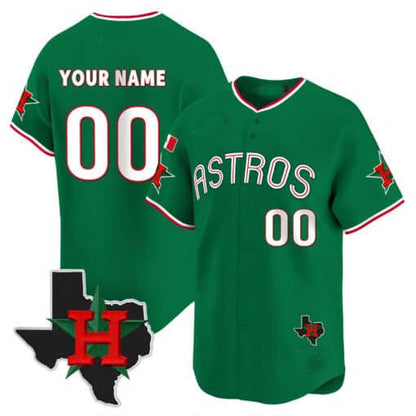 Custom Houston Astros Mexico Texas Patch Vapor Premier Limited V3 – All Stitched Baseball Jersey