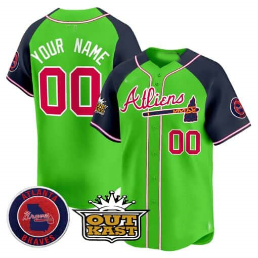 Custom Atlanta Braves Atliens Vapor Premier Limited – All Stitched Baseball Jersey