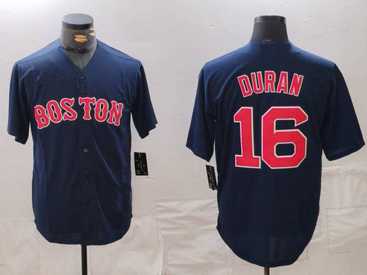 Boston Red Sox #16 Jarren Duran Navy Cool Base Stitched Baseball Jersey