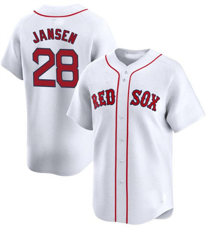 Boston Red Sox #28 Danny Jansen White 2024 Home Limited Stitched Baseball Jersey