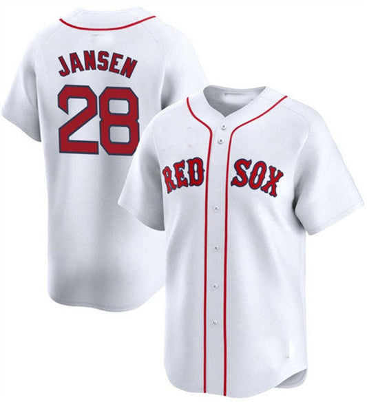 Boston Red Sox #28 Danny Jansen White 2024 Home Limited Stitched Baseball Jersey