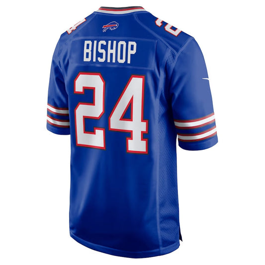 B.Bills #24 Cole Bishop Game Jersey - Royal Football Jerseys