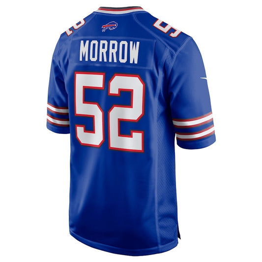 B.Bills #52 Nicholas Morrow Game Jersey - Royal Football Jerseys