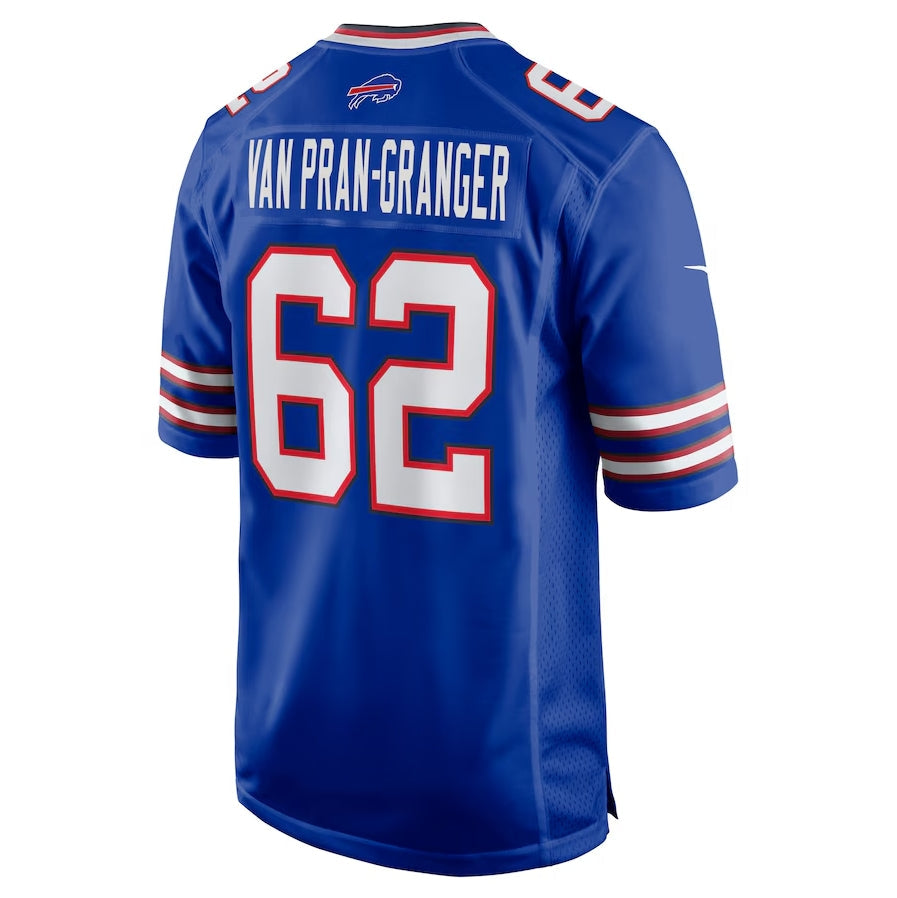 B.Bills #62 Sedrick Van Pran-Granger Game Jersey - Royal Football Jerseys