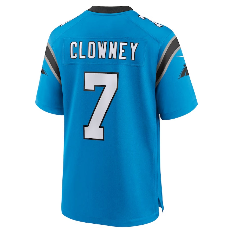 C.Panthers #7 Jadeveon Clowney Alternate Game Jersey - Blue American Football Jerseys