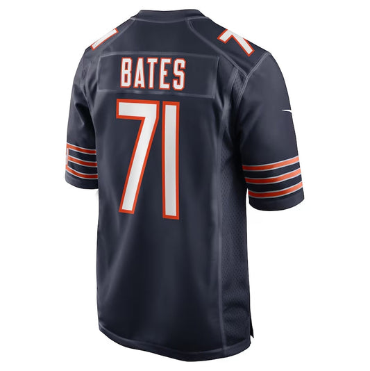 C.Bears #71 Ryan Bates Game Jersey - Navy Football Jerseys