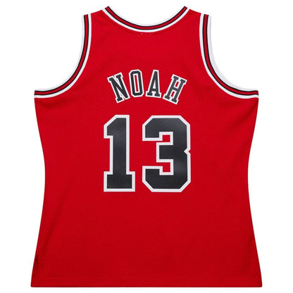 C.Bulls #13 Joakim Noah Mitchell & Ness 2013-14 Hardwood Classics Swingman Jersey - Red American Basketball Jersey