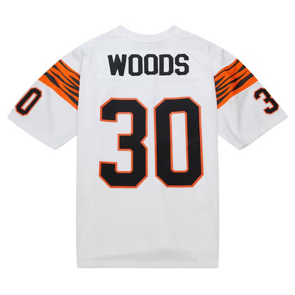 C.Bengals #30 Ickey Woods Mitchell & Ness Legacy Replica Jersey - White American Football Jerseys