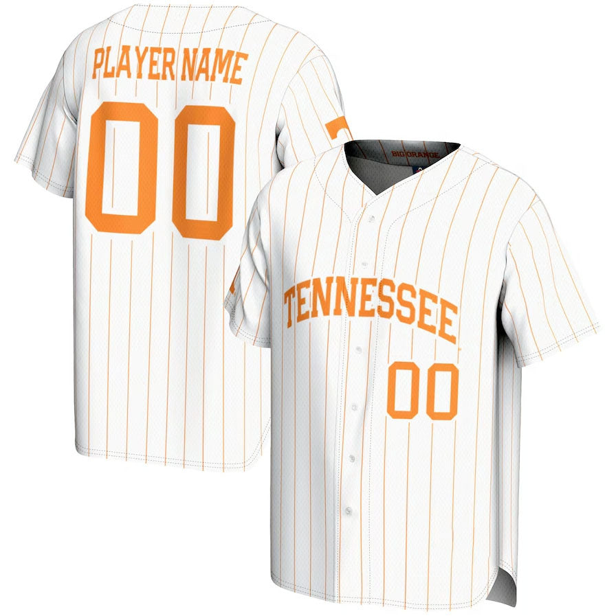 Custom T.Volunteers GameDay Greats NIL Pick-A-Player Lightweight Baseball Jersey - White College Jerseys