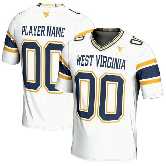 W.Virginia Mountaineers GameDay Greats NIL Pick-A-Player Football Jersey - White American College Jerseys