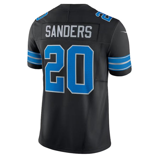 D.Lions #20 Barry Sanders 2nd Alternate Vapor F.U.S.E. Limited Jersey - Black American Football Jerseys