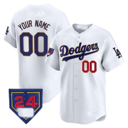 Custom Los Angeles Dodgers 2024 Spring Training Patch Vapor Premier Limited – All Stitched Baseball Jersey