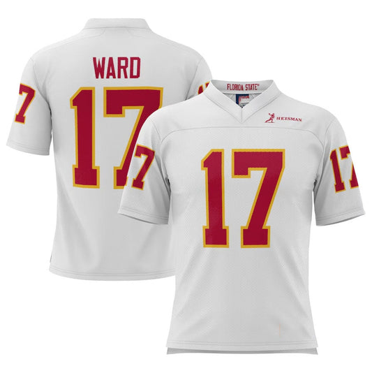 F.State Seminoles #17 Charlie Ward GameDay Greats Heisman Football Jersey - White American College Jerseys