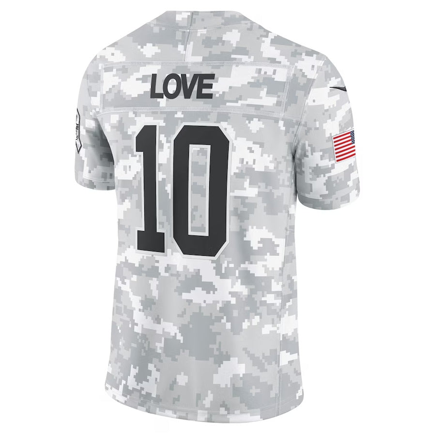 GB.Packers #10 Jordan Love Arctic Camo 2024 Salute to Service Limited Stitched American Football Jerseys