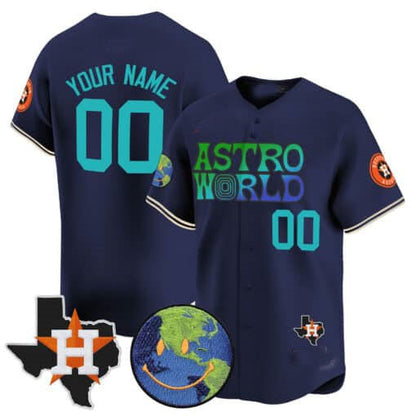 Custom Houston Astros Cactus Jack Astro World Vapor Premier Limited – All Stitched Baseball Jersey