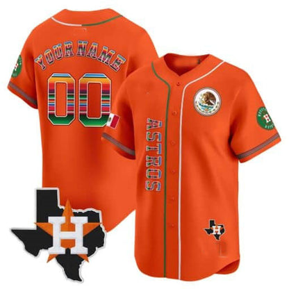 Custom Houston Astros Mexico Vapor Premier Limited V4 – All Stitched Baseball Jersey