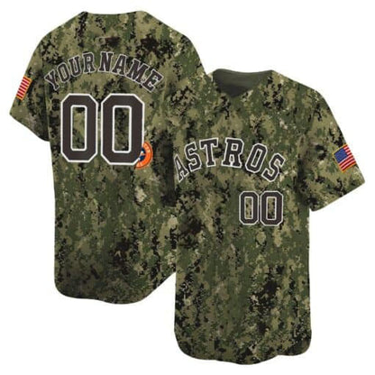 Custom Houston Astros USMC Alternate Vapor Premier Limited – All Stitched Baseball Jersey