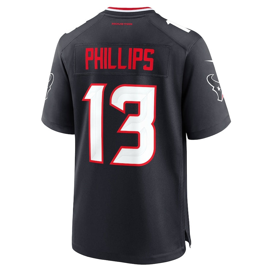 H.Texans #13 DelShawn Phillips Team Game Jersey - Navy American Football Jerseys