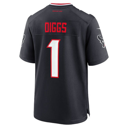 H.Texans #1 Stefon Diggs Game Jersey - Navy American Football Jersey