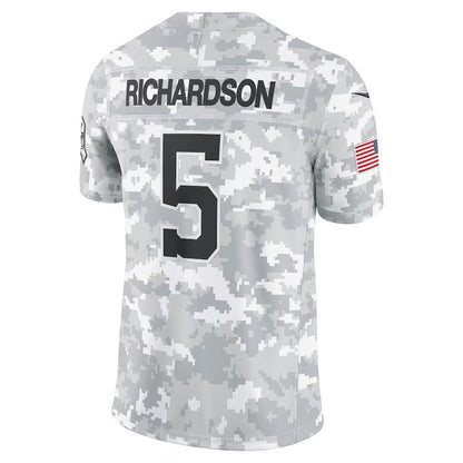 IN.Colts #5 Anthony Richardson Arctic Camo 2024 Salute to Service Limited Stitched American Football Jerseys