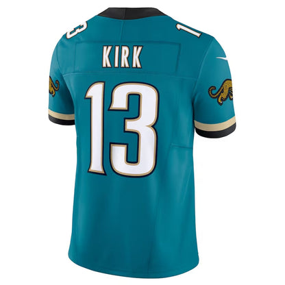 J.Jaguars #13 Christian Kirk Prowler Throwback Vapor F.U.S.E. Limited Jersey - Teal Football Jerseys