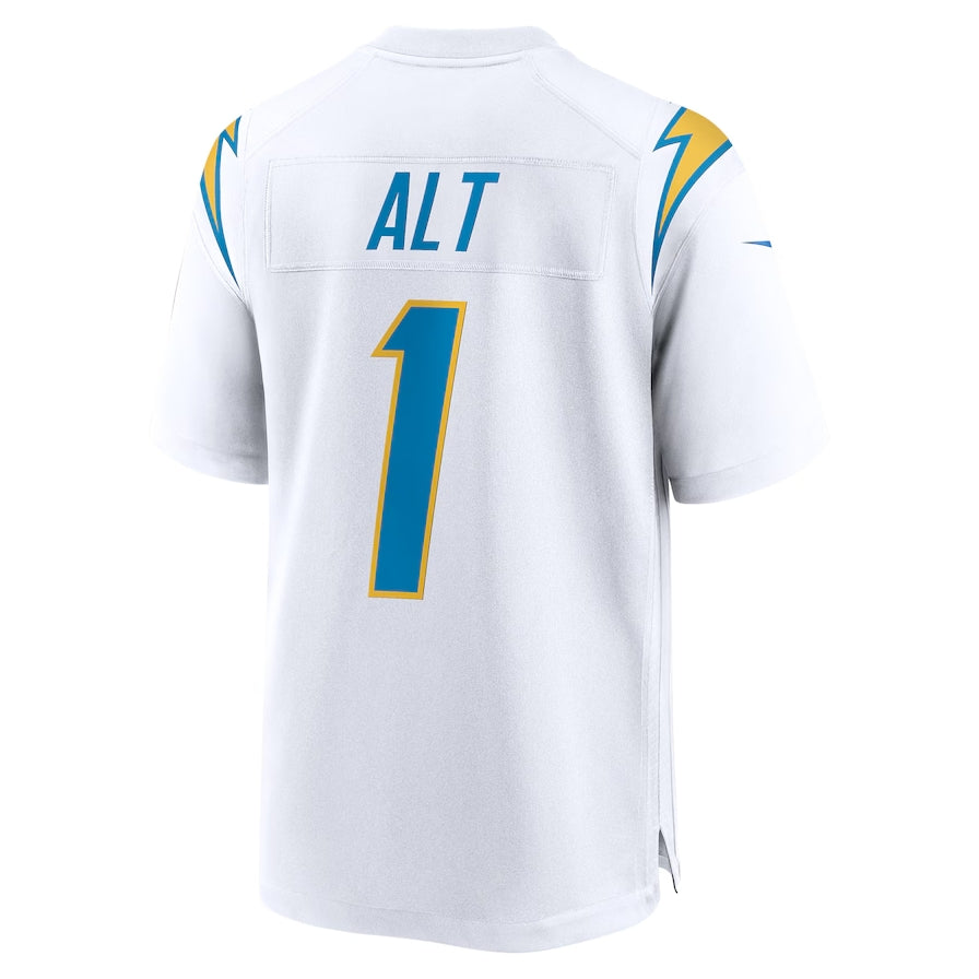 LA.Chargers #1 Joe Alt 2024 Draft First Round Pick Player Game Jersey - White American Football Jerseys