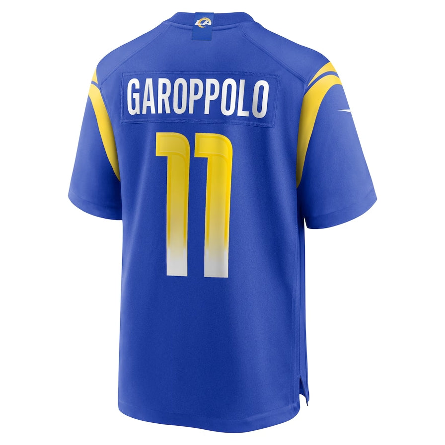 LA.Rams #11 Jimmy Garoppolo Game Jersey - Royal American Football Jersey