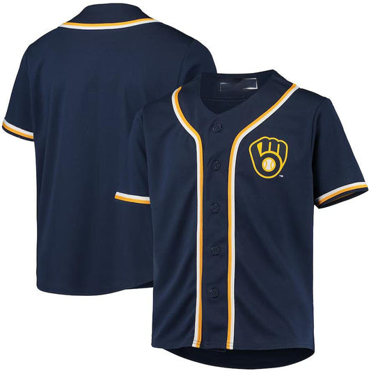 Milwaukee Brewers Navy Team Jersey Baseball Jersey