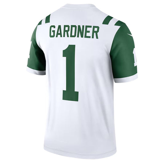 NY.Jets #1 Ahmad Sauce Gardner Classic Alternate Legend Jersey - White American Football Jerseys