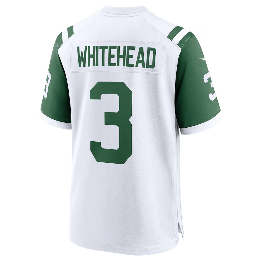 NY.Jets #3 Jordan Whitehead Classic Alternate Player Game Jersey - White American Football Jerseys