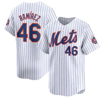 New York Mets #46 Yohan Ramirez White 2024 Home Limited Stitched Baseball Jersey