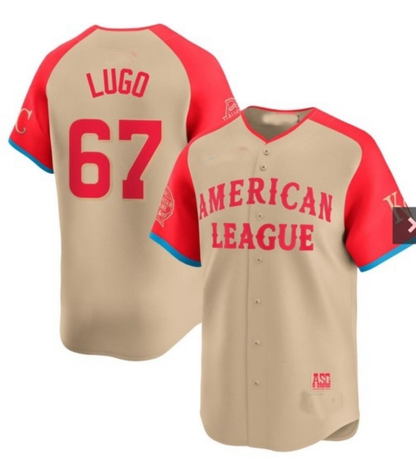 New York Mets #67 Seth Lugo Cream 2024 All Star Limited Stitched Baseball Jersey